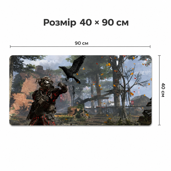 Игровой коврик для мыши 900&times;400 мм &laquo;Bloodhound с вороном&raquo; Apex Legends MP-APX-005 фото