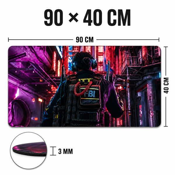 Великий ігровий коврик для мишки 900x400 мм MP-GS-004 фото