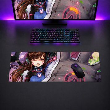 Ігровий килимок для миші 80 &times; 30 см &laquo;D.Va та меха&raquo; у стилі Overwatch MP-GS-047 фото