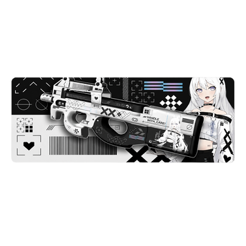Великий геймерський коврик XXL 900x400 мм (CS P90 Anime Girl) MP-GS-009 фото