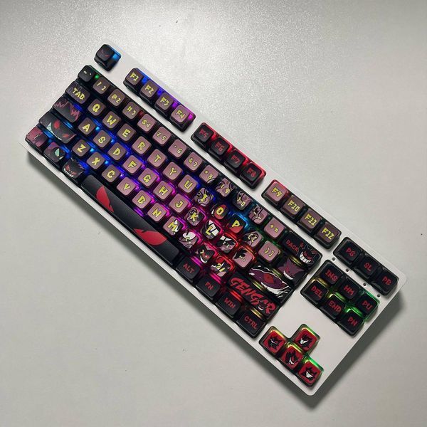 Набір кейкапів MDA профілю у стилі Gengar 108 клавіш PBT для механічної клавіатури NK-MK0-002 фото