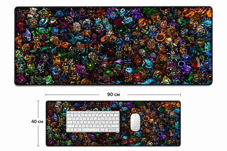 Игровой коврик для мыши 900&times;400 мм &laquo;Герои Dota 2&raquo; MP-DT-031 фото